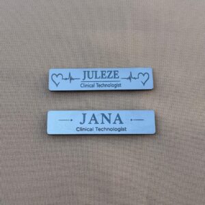 Personalised Name Badge with Magnetic Backing